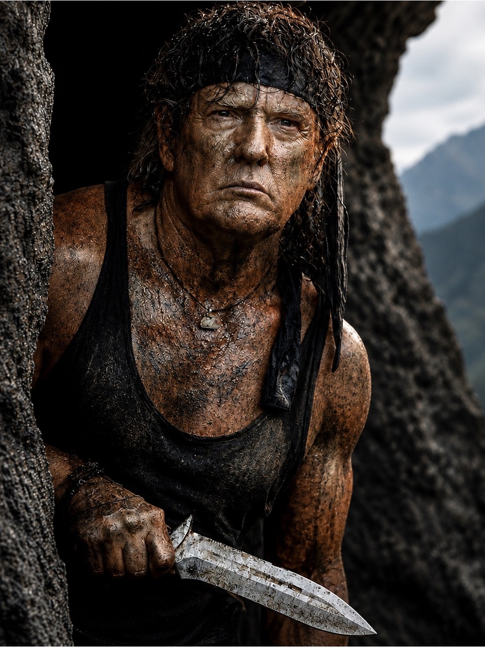 16”x20” Rambo Inspired Political Parody Poster | Fun Humor Wall Art
